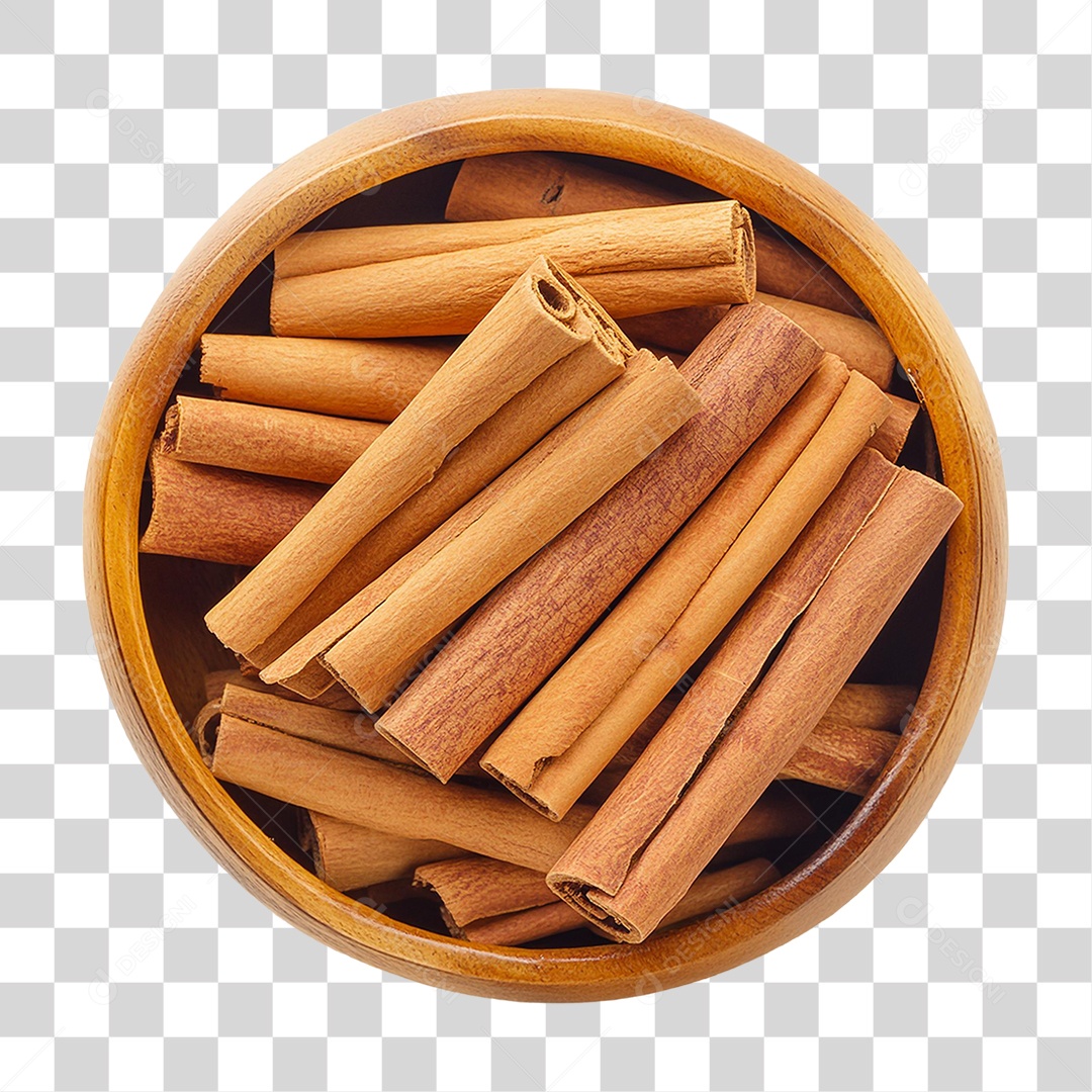 Tigela de Canela PNG Transparente