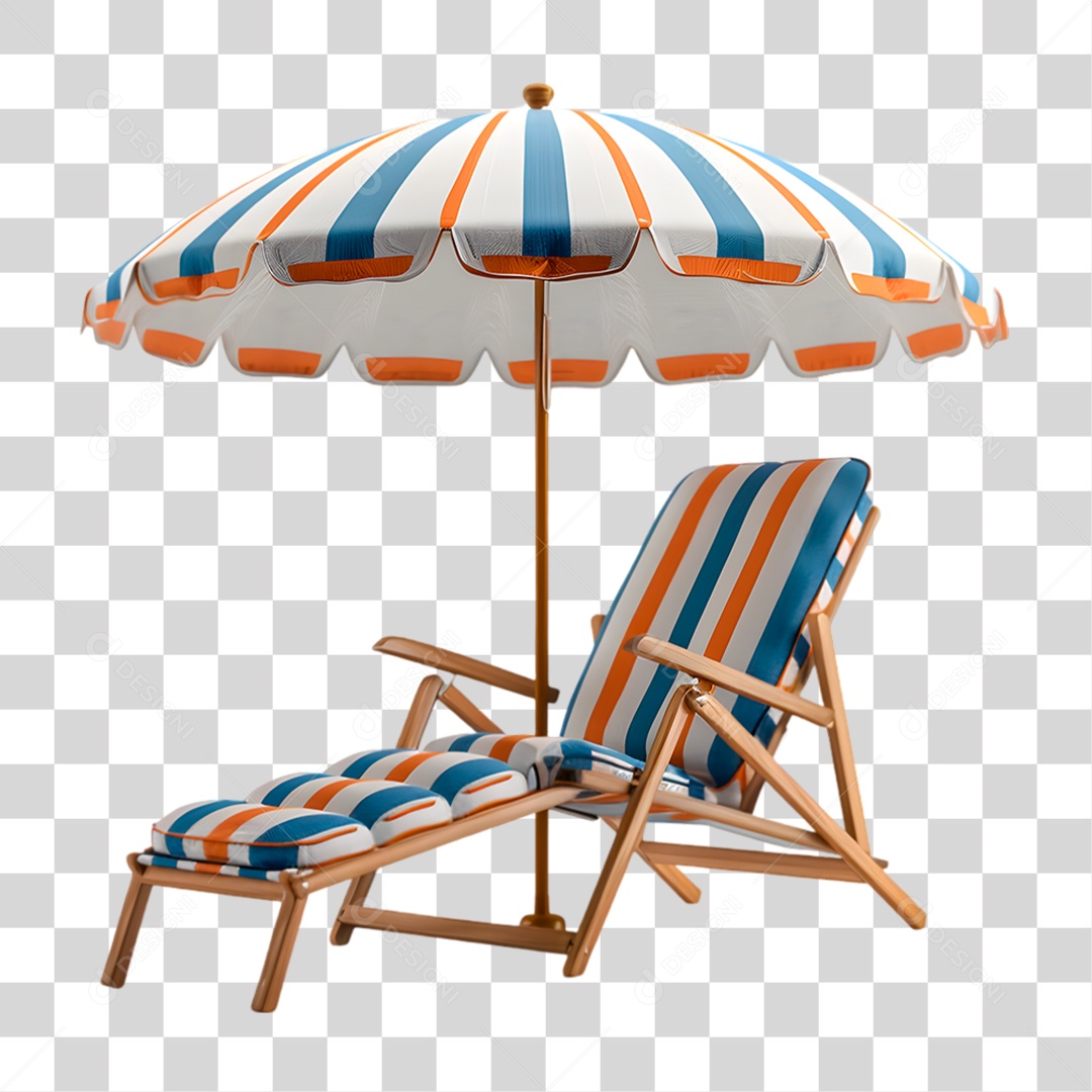 Cadeira de Praia PNG Transparente