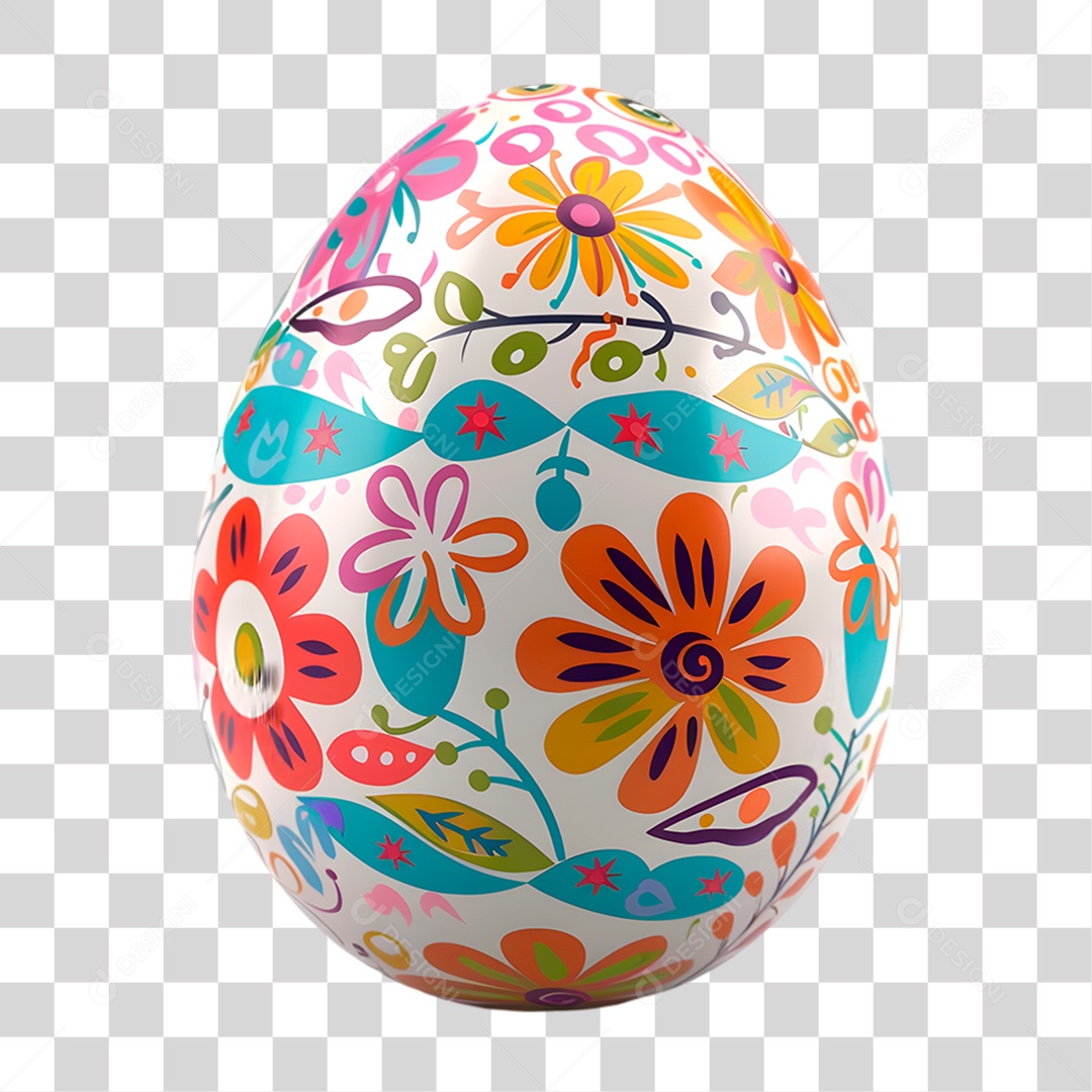 Ovo Colorido PNG Transparente