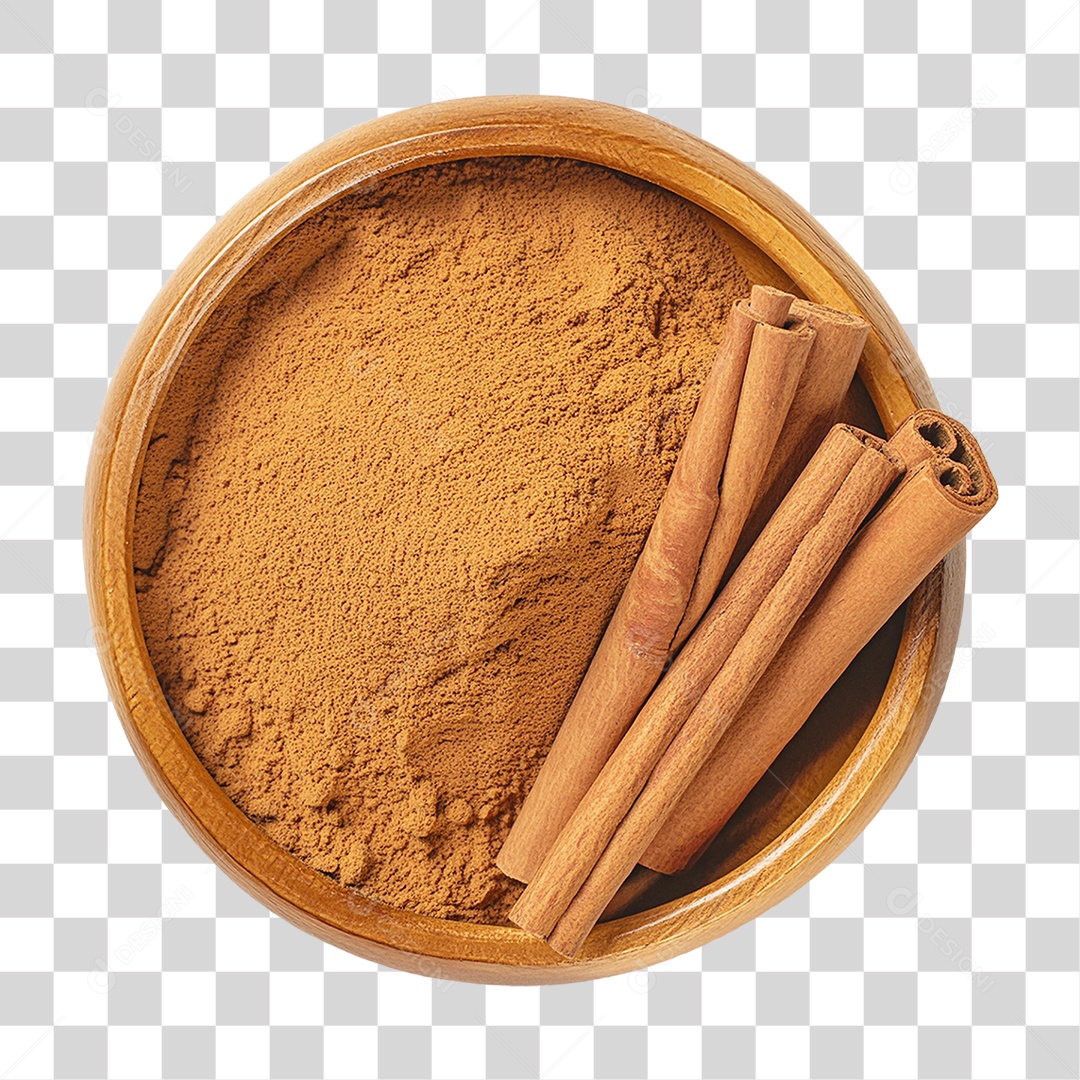 Tigela de Canela PNG Transparente