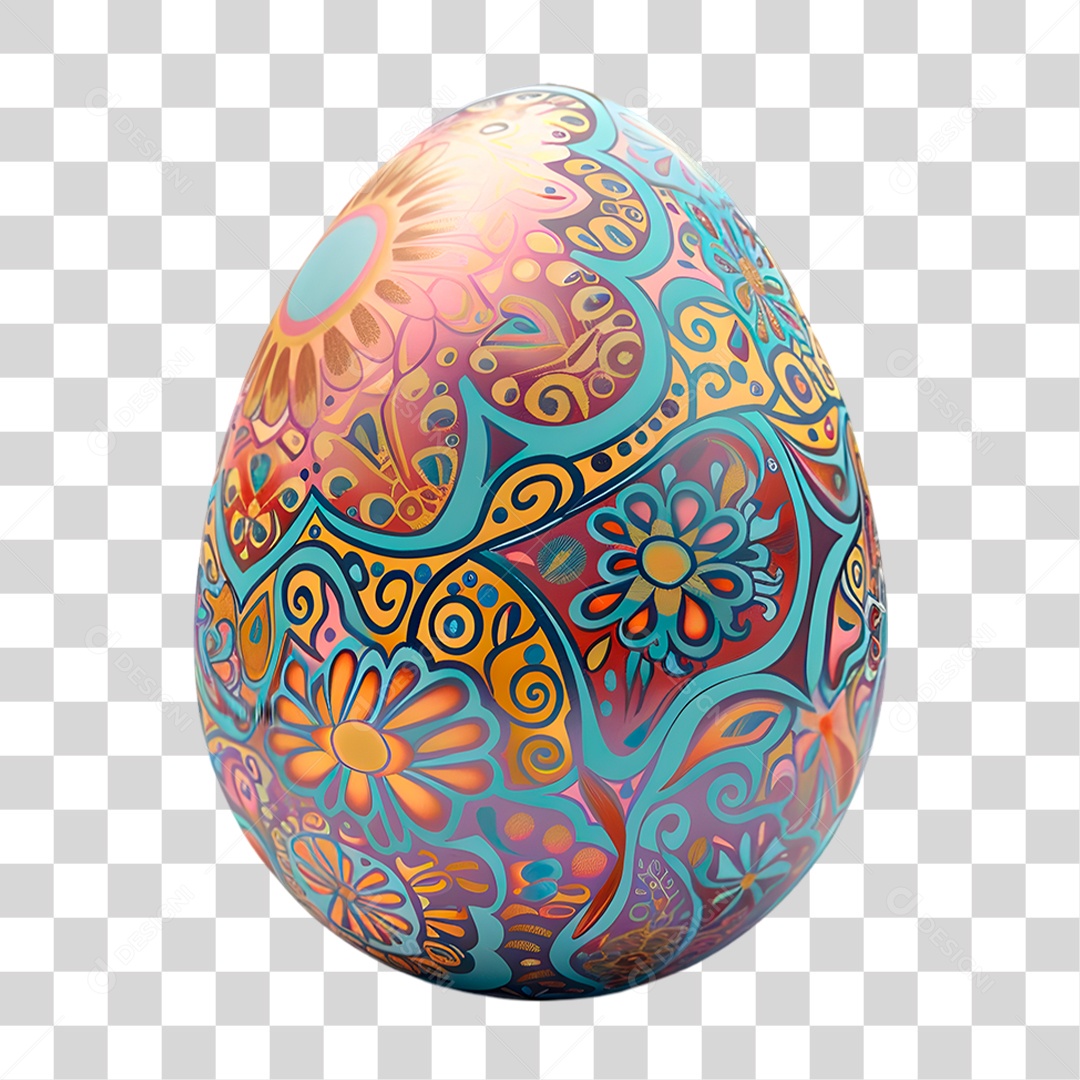 Ovo Colorido PNG Transparente