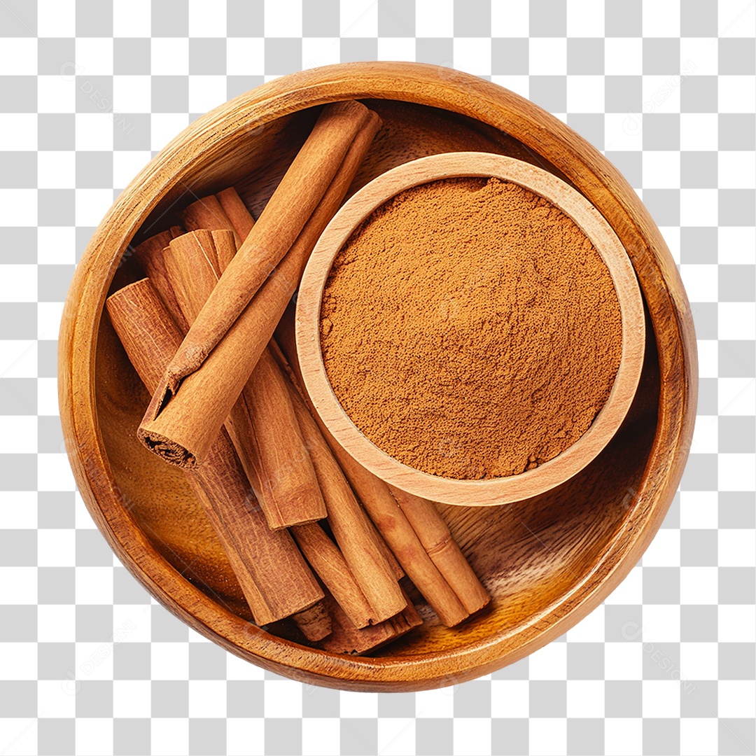 Tigela de Canela PNG Transparente