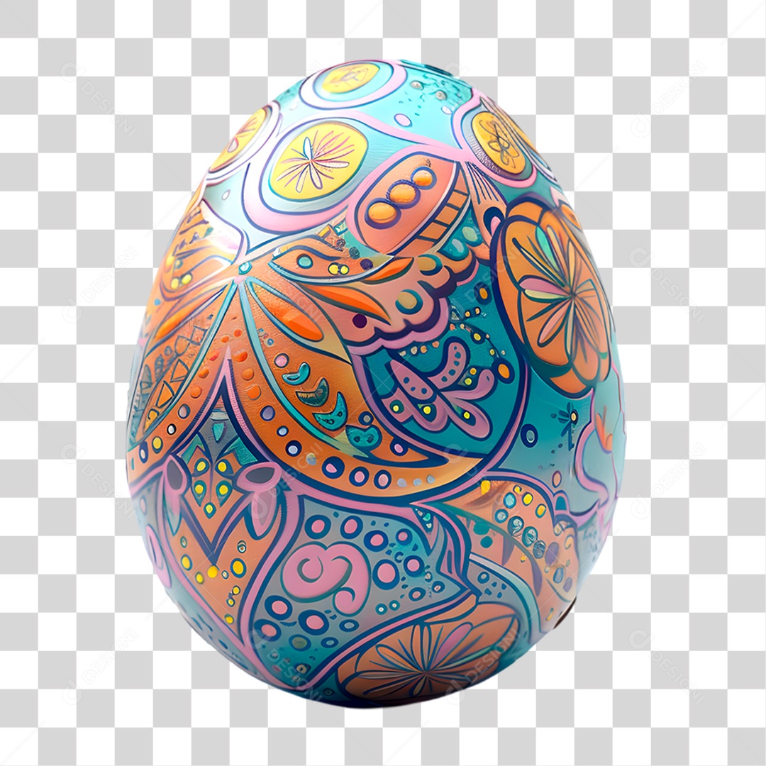 Ovo Colorido PNG Transparente