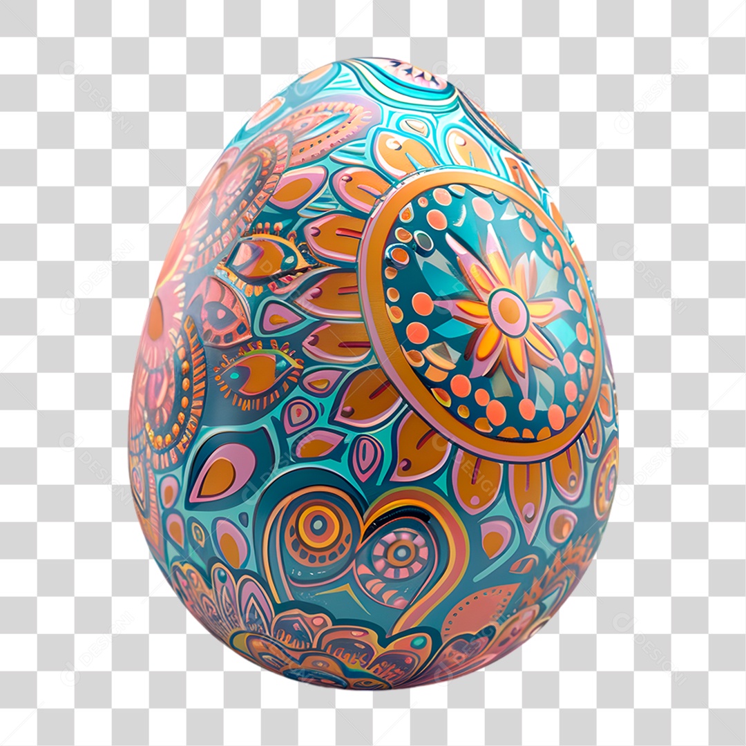 Ovo Colorido PNG Transparente