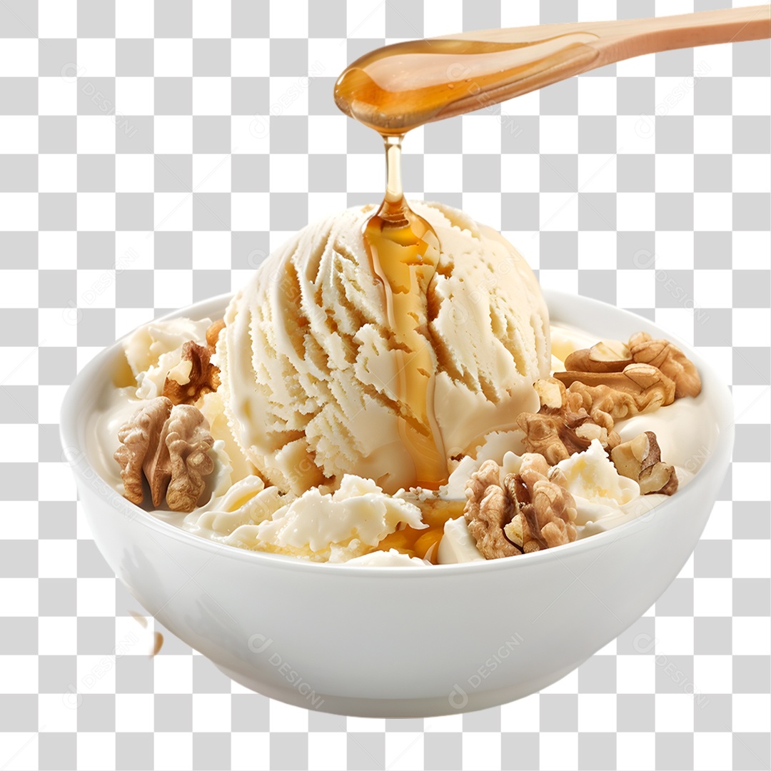 Tigela de Sorvete PNG Transparente