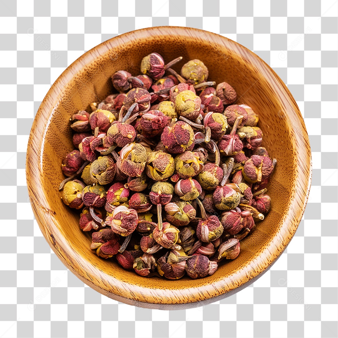 Tigela com Pimenta de Sichuan PNG Transparente