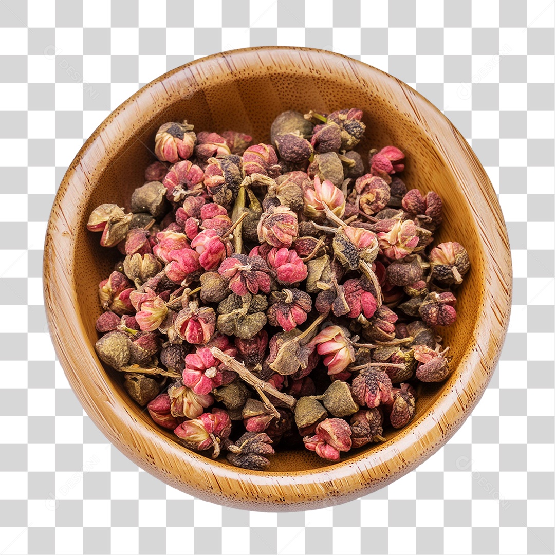 Tigela com Pimenta de Sichuan PNG Transparente