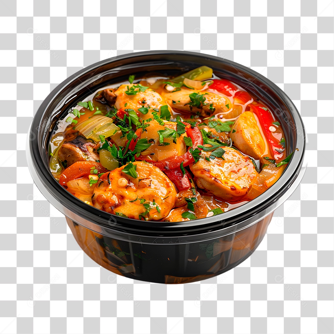 Tigela de Frango PNG Transparente