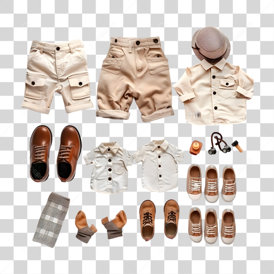 Kit Roupas PNG Transparente