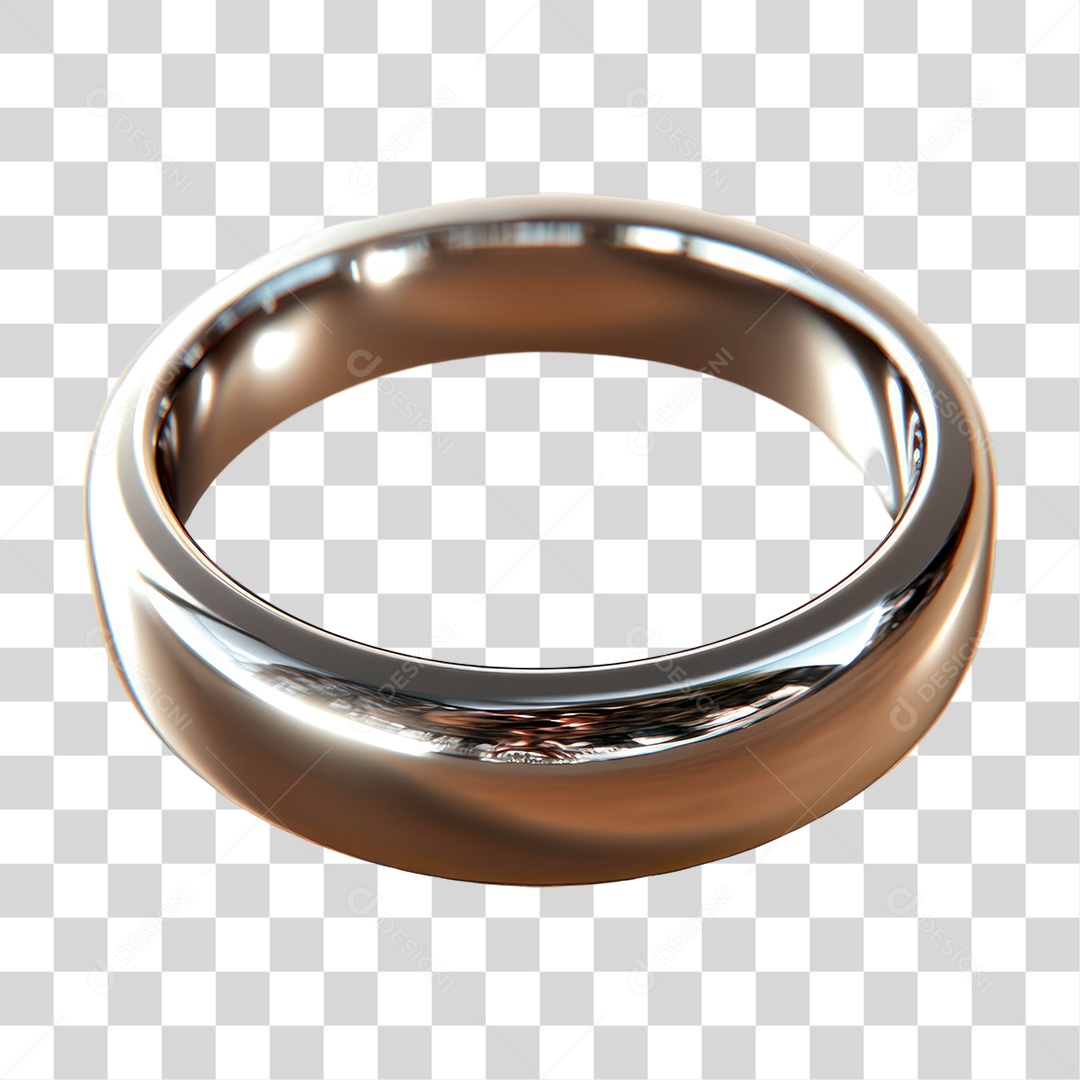 Anel de Prata PNG Transparente