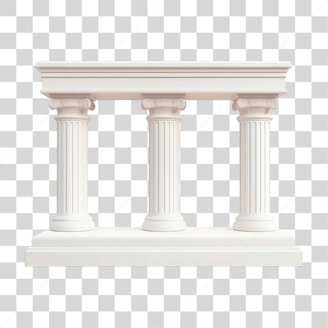Pilastras Branca PNG Transparente