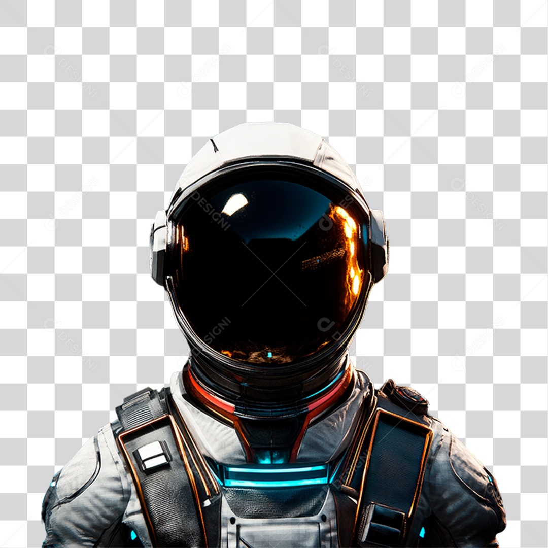 Personagem Astronauta PNG Transparente