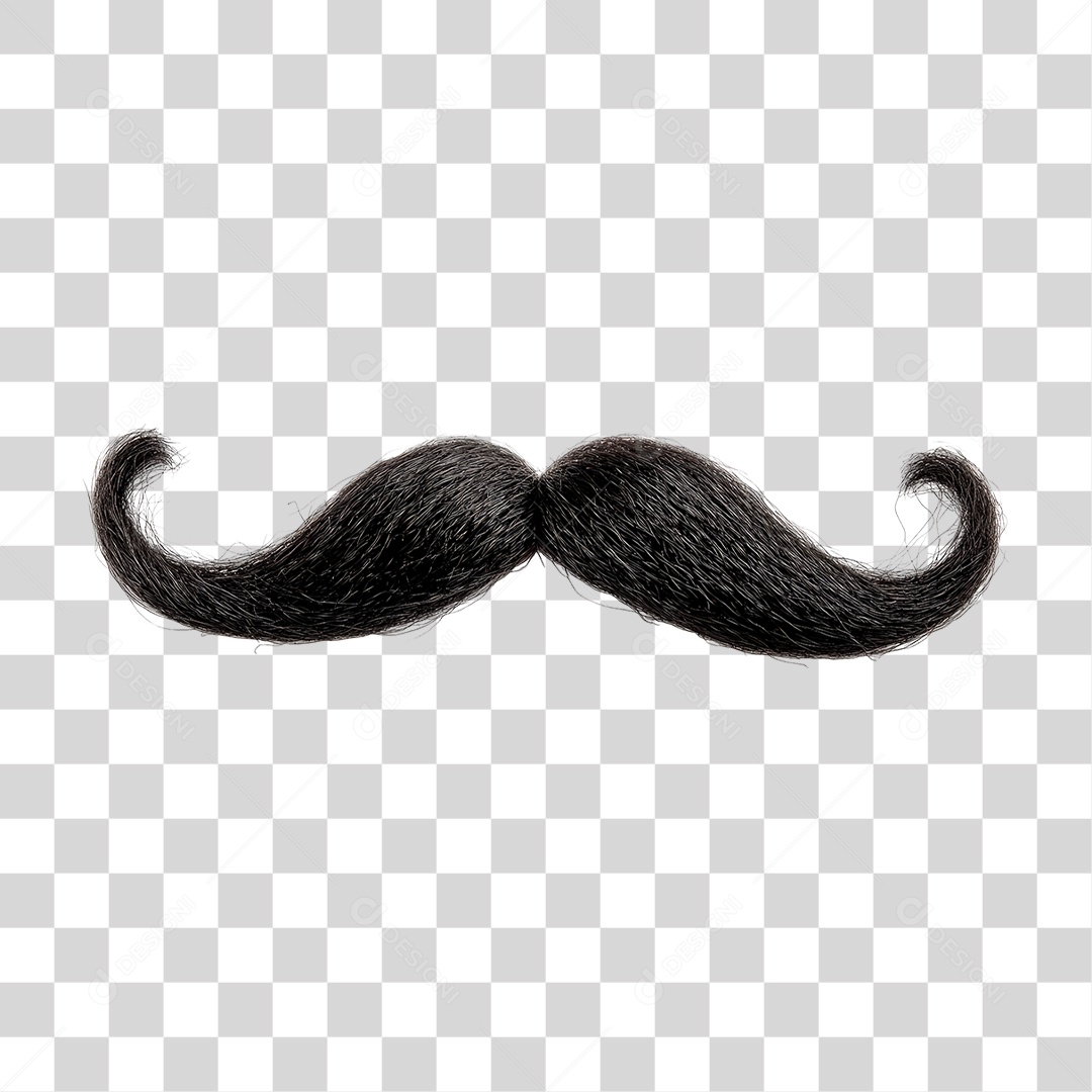 Bigode Preto PNG Transparente