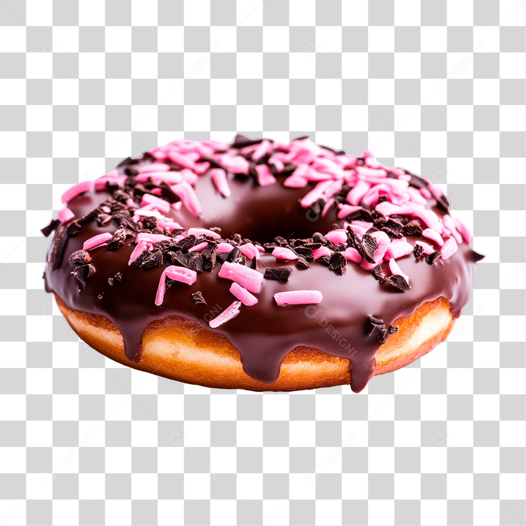 Rosquinha de Chocolate PNG Transparente
