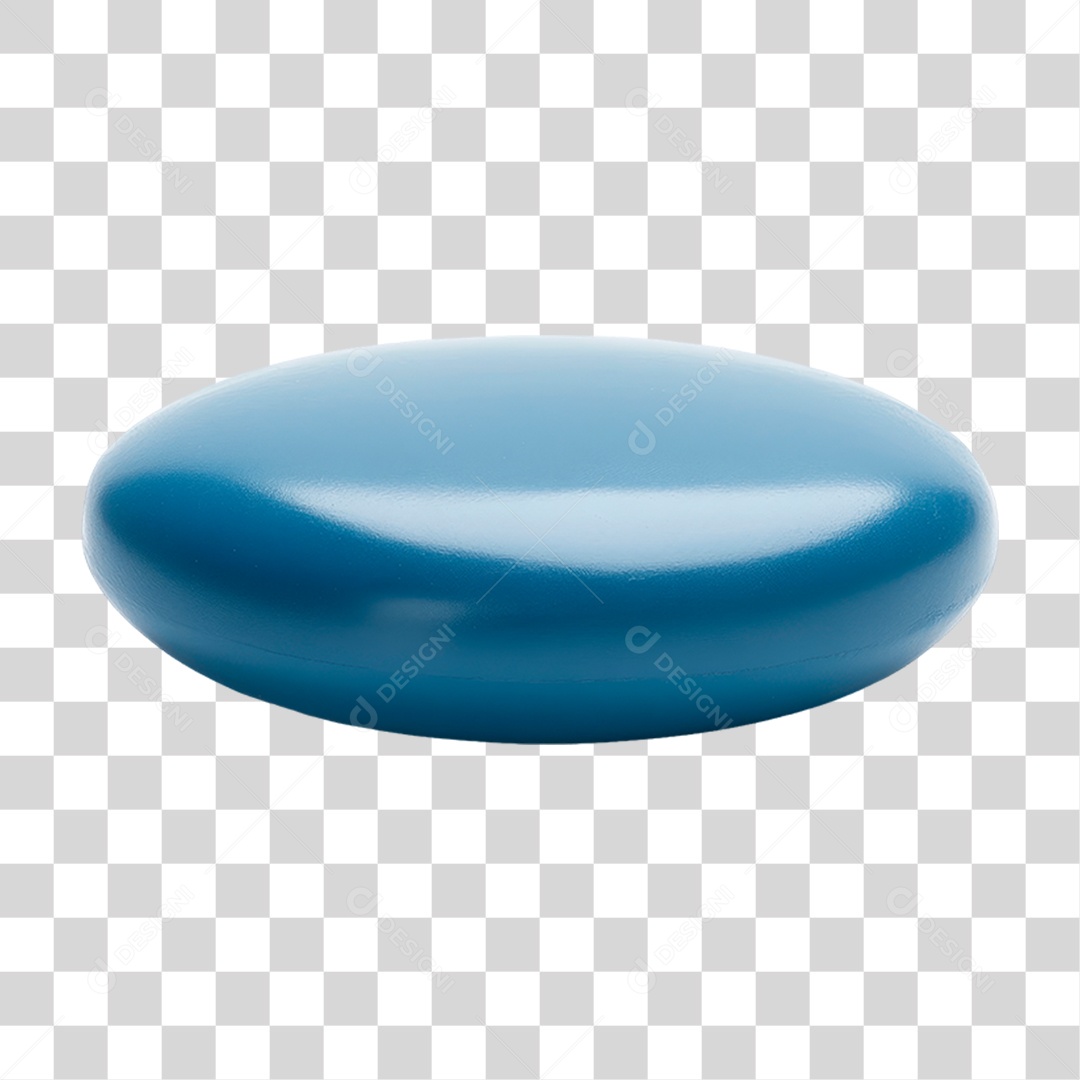 Comprimido Azul PNG Transparente