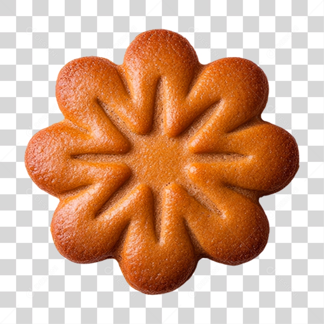 Biscoito em Forma de Flor PNG Transparente