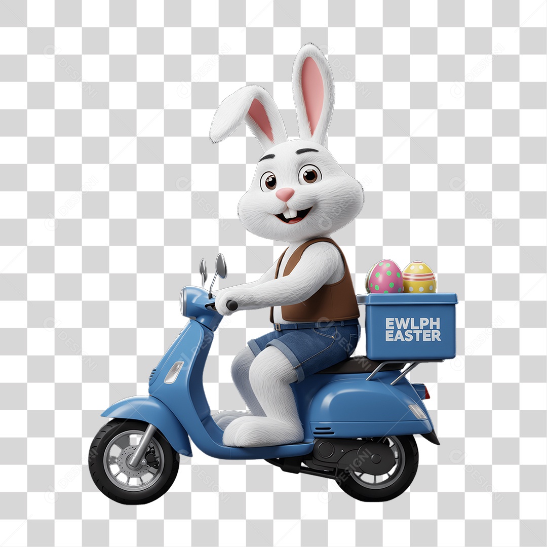 Coelho da Páscoa PNG Transparente
