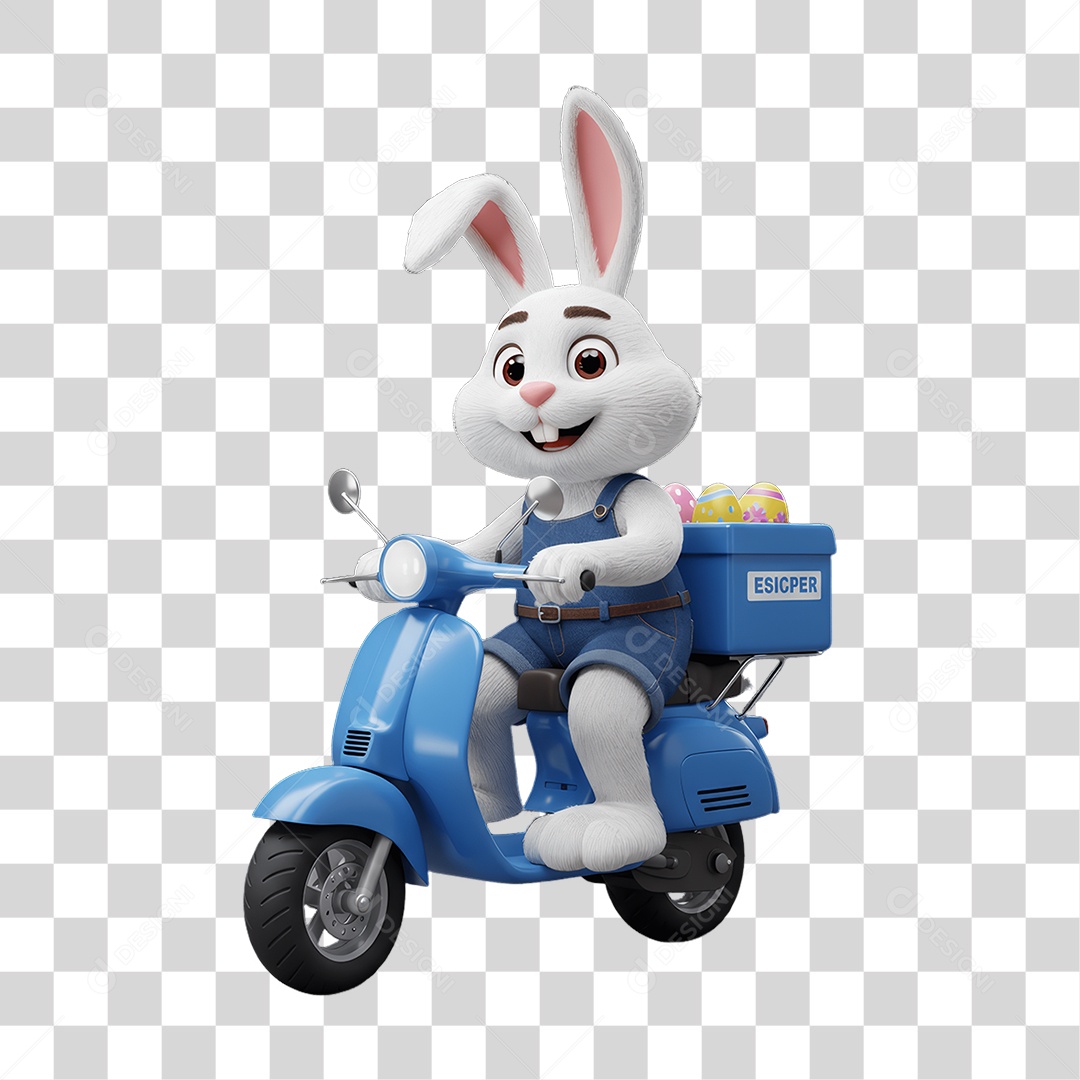 Coelho da Páscoa PNG Transparente