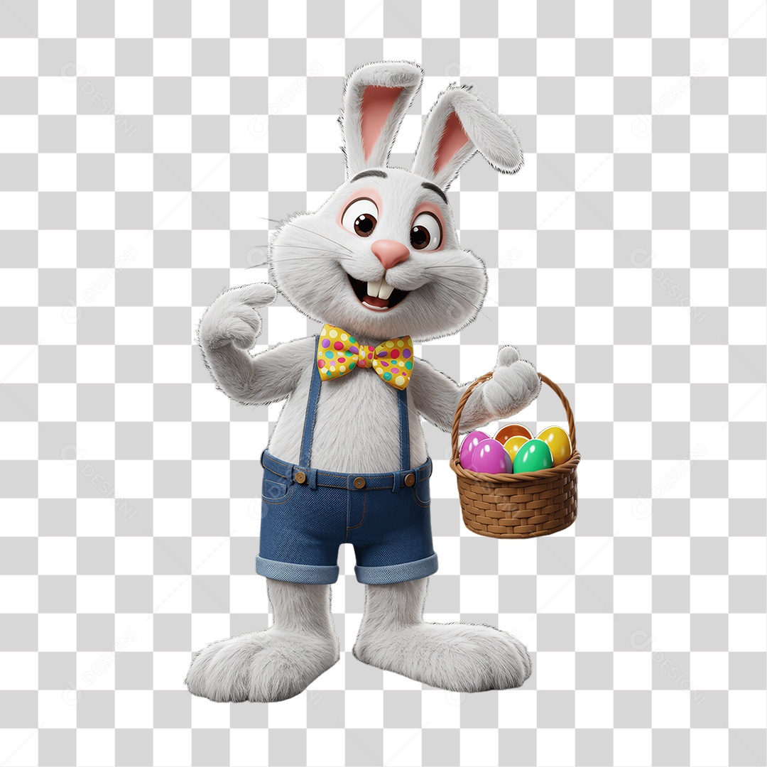 Coelho da Páscoa PNG Transparente