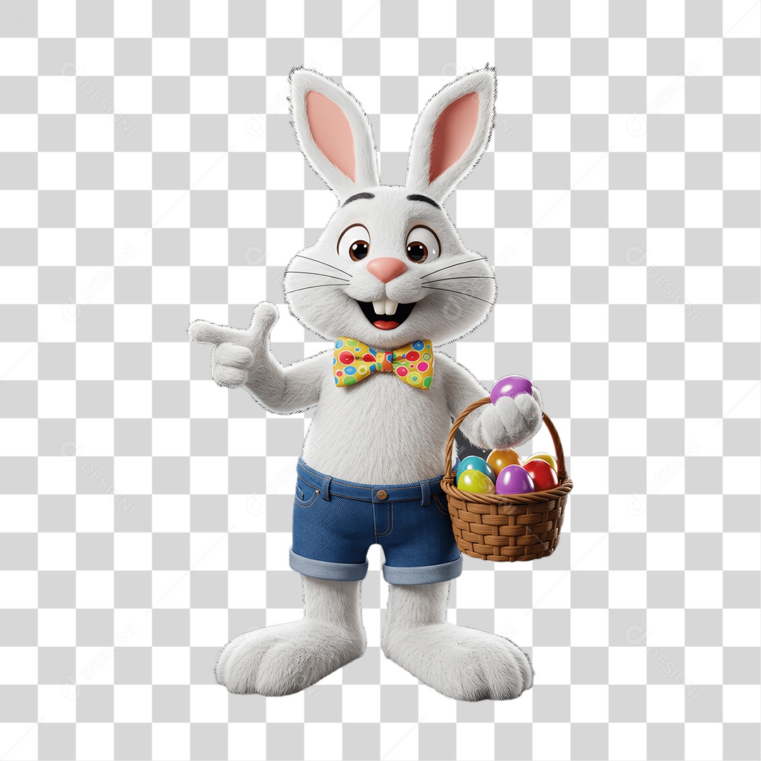 Coelho da Páscoa PNG Transparente