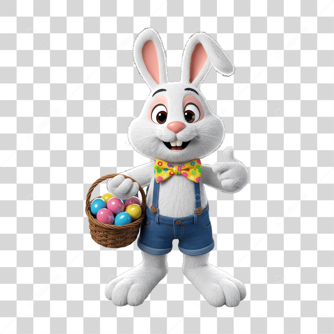 Coelho da Páscoa PNG Transparente
