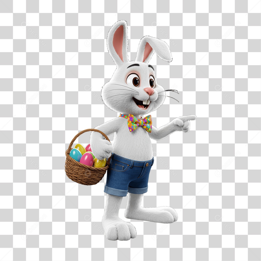 Coelho da Páscoa PNG Transparente