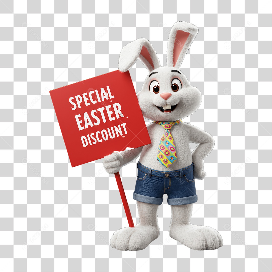 Coelho da Páscoa PNG Transparente