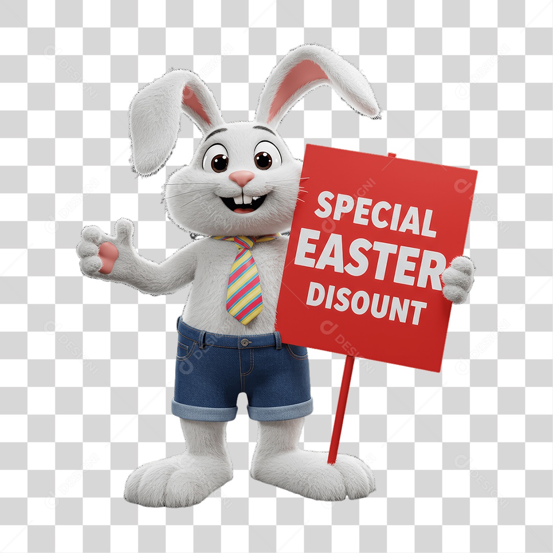 Coelho da Páscoa PNG Transparente