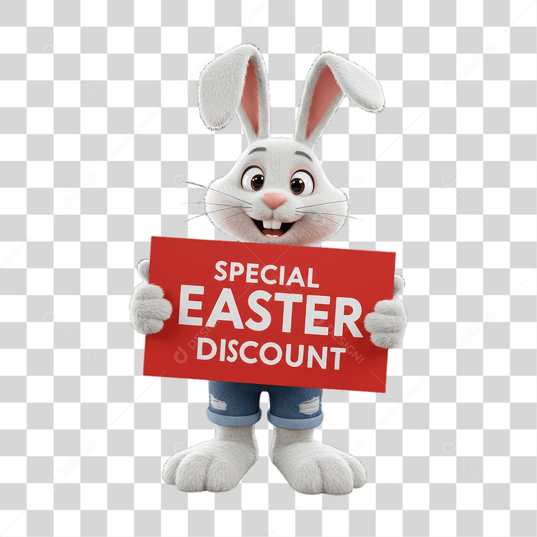 Coelho da Páscoa PNG Transparente