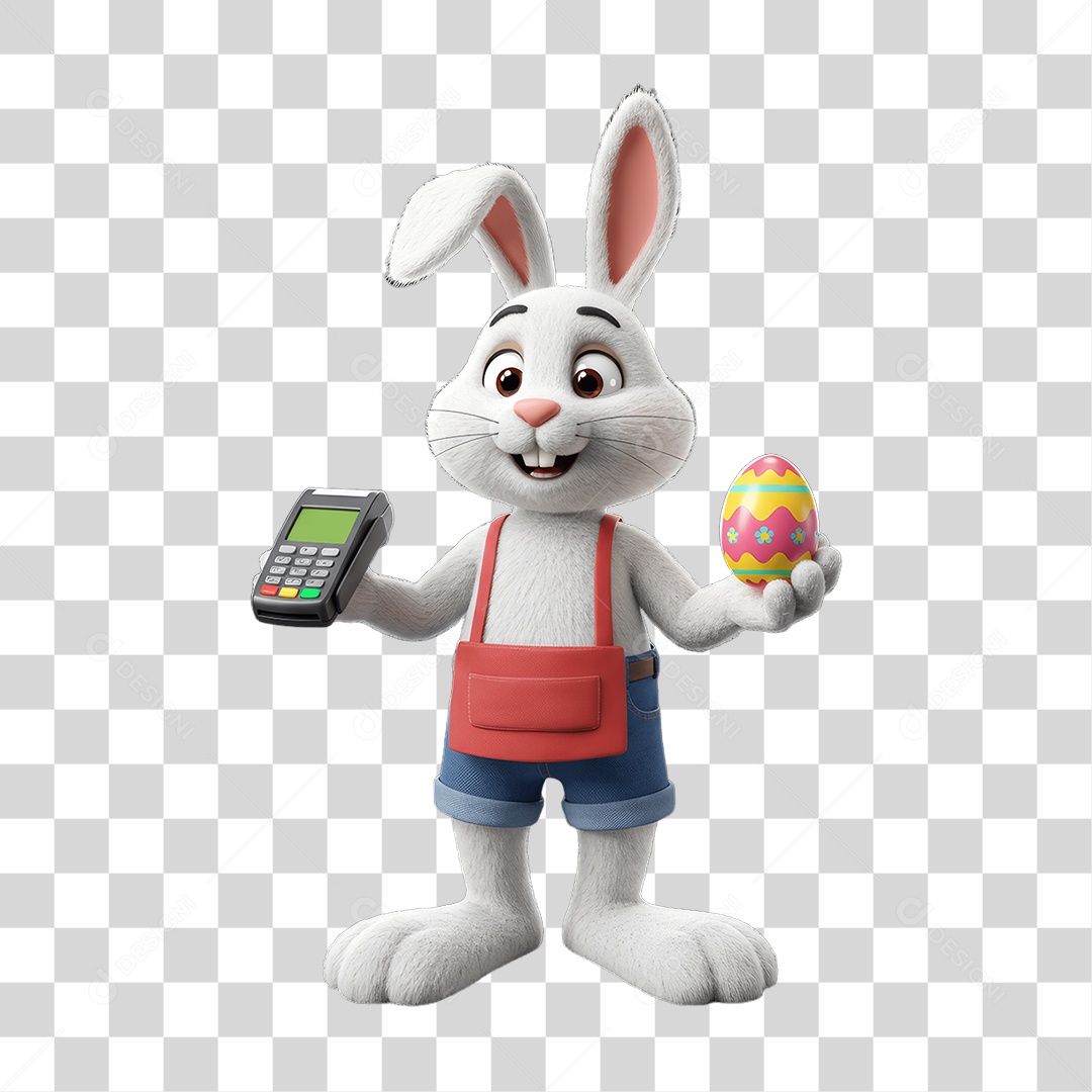 Coelho da Páscoa PNG Transparente