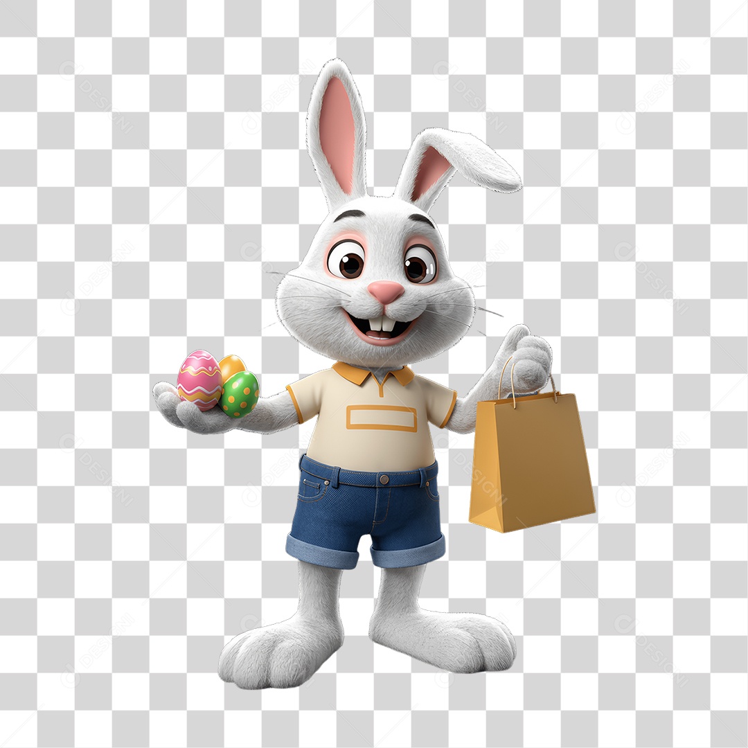 Coelho da Páscoa PNG Transparente