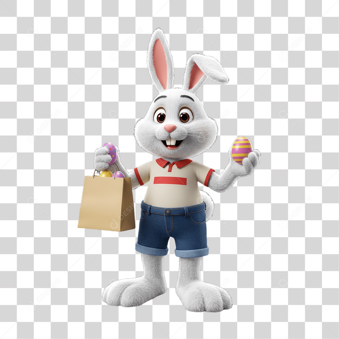Coelho da Páscoa PNG Transparente