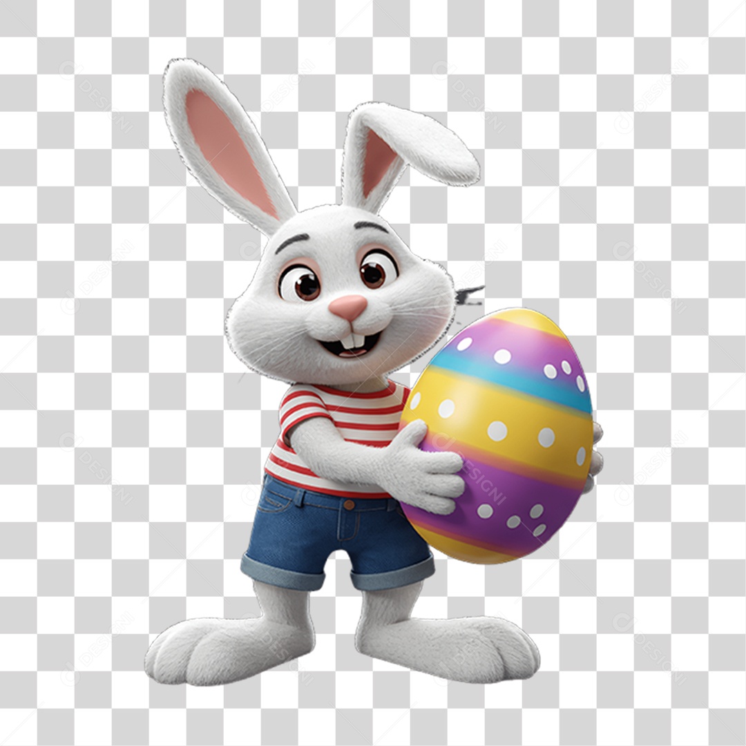Coelho da Páscoa PNG Transparente