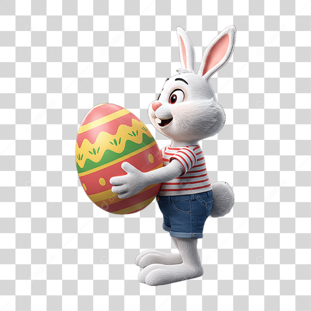 Coelho da Páscoa PNG Transparente