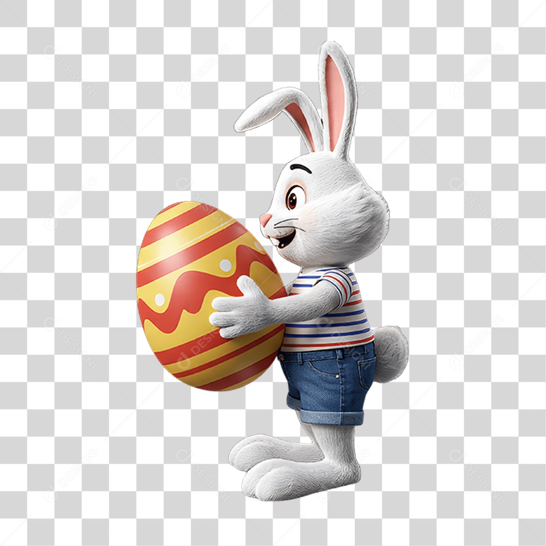 Coelho da Páscoa PNG Transparente