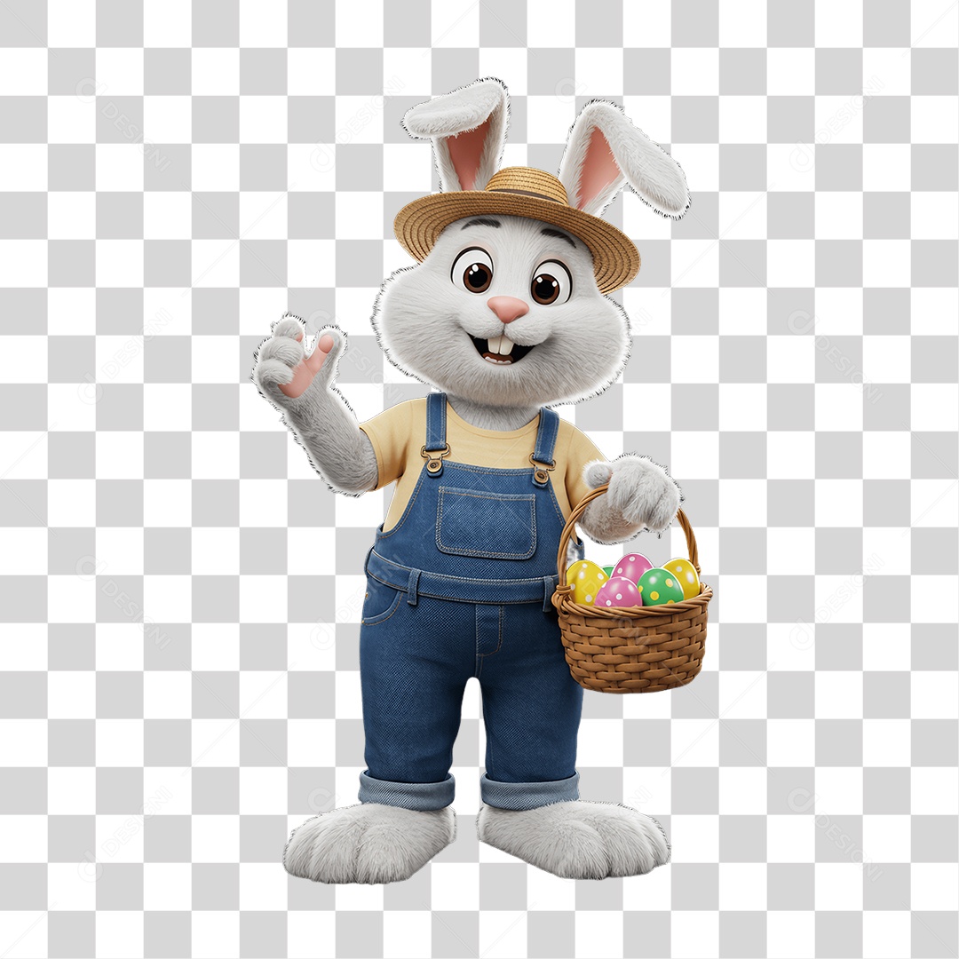 Coelho da Páscoa PNG Transparente
