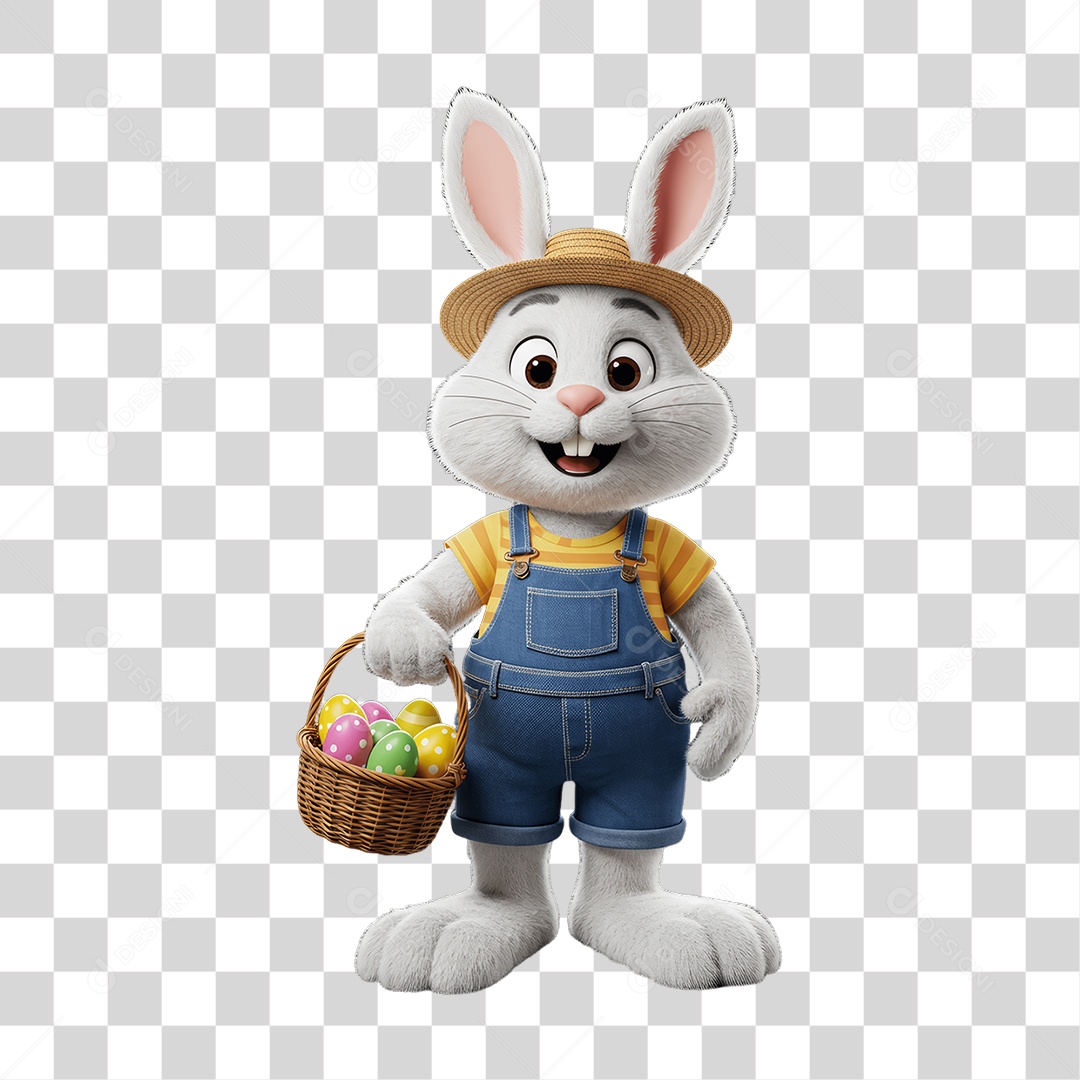 Coelho da Páscoa PNG Transparente