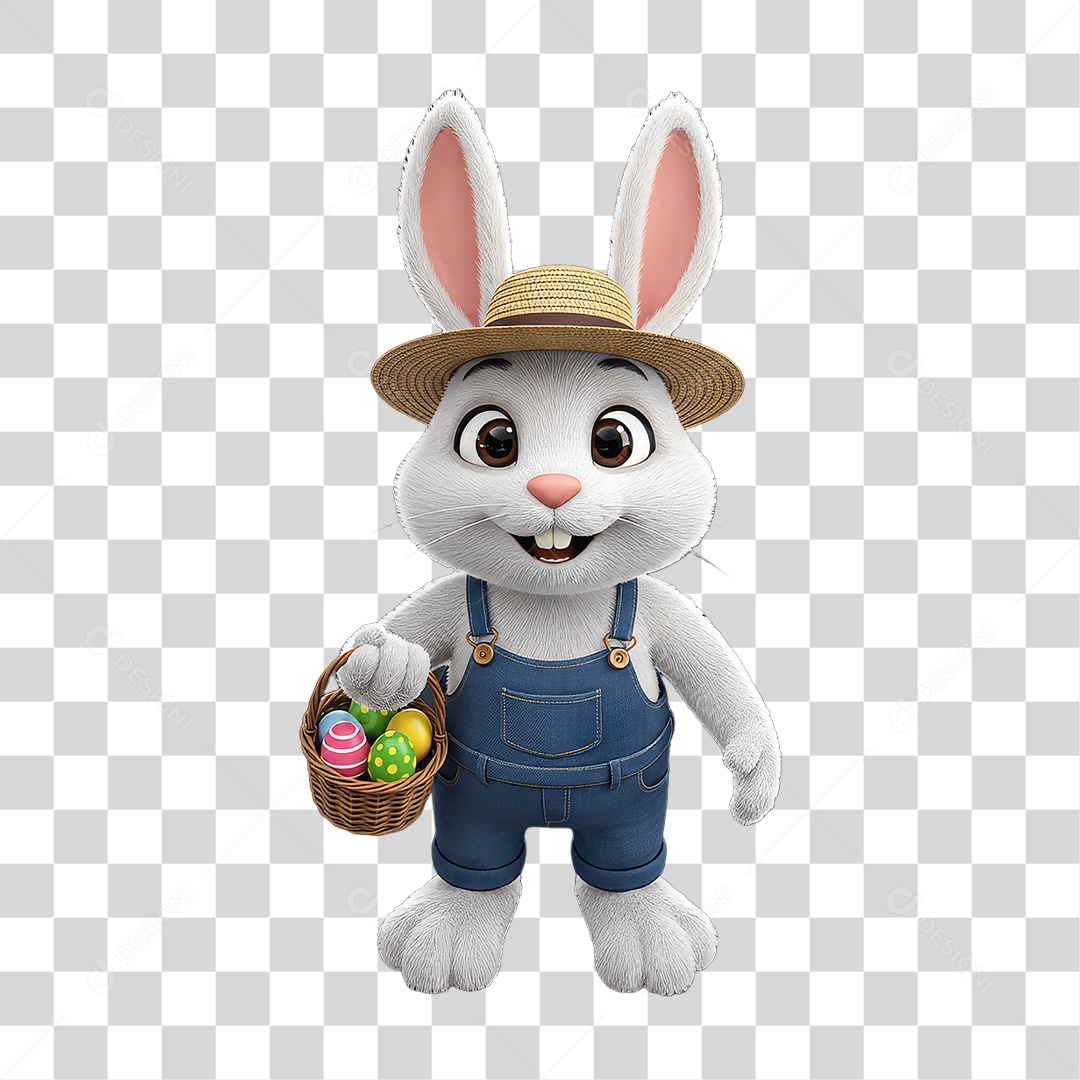 Coelho da Páscoa PNG Transparente