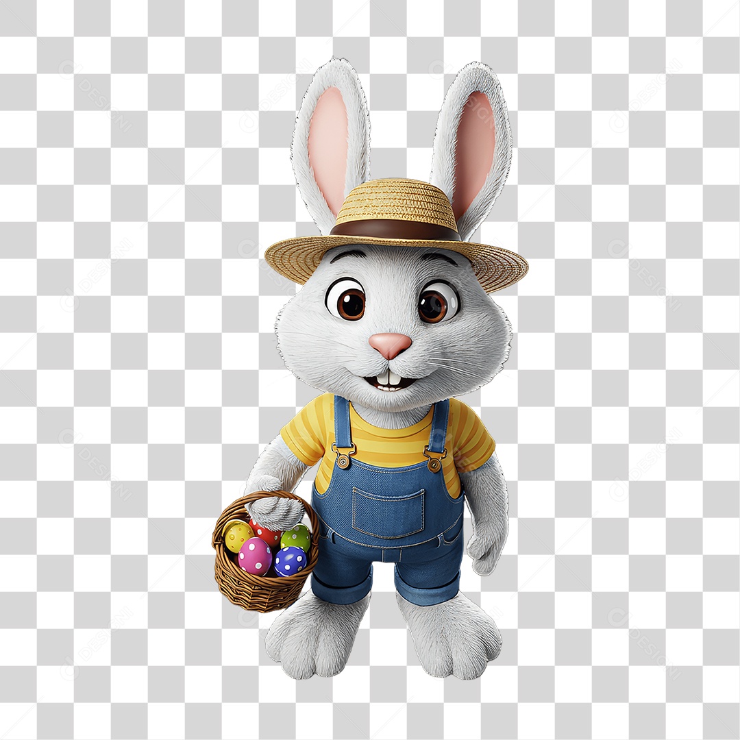Coelho da Páscoa PNG Transparente