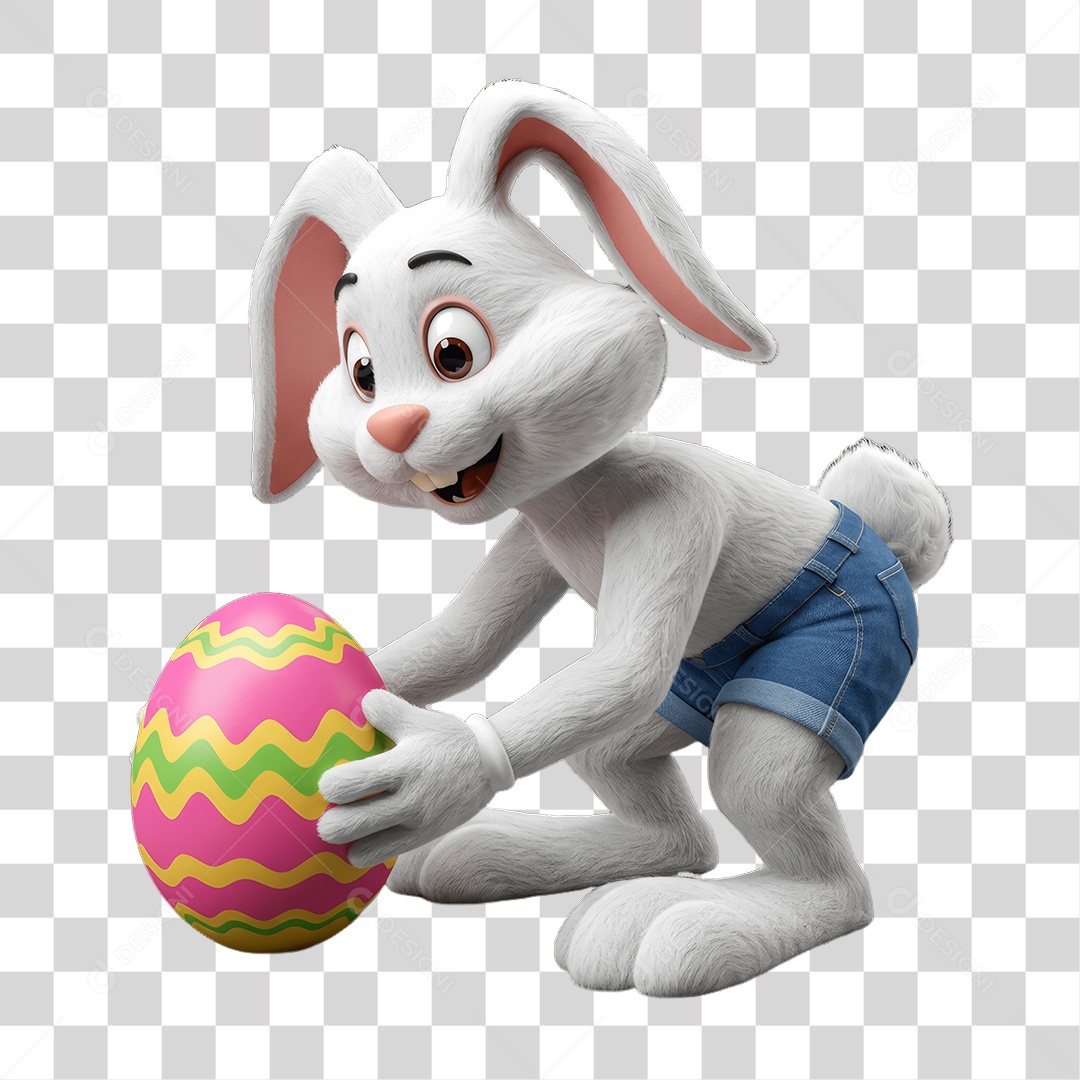 Coelho da Páscoa PNG Transparente