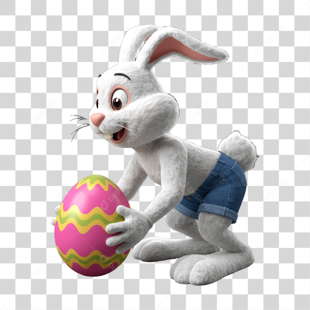 Coelho da Páscoa PNG Transparente