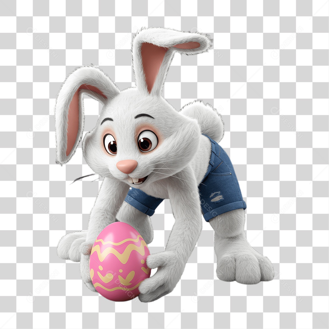 Coelho da Páscoa PNG Transparente