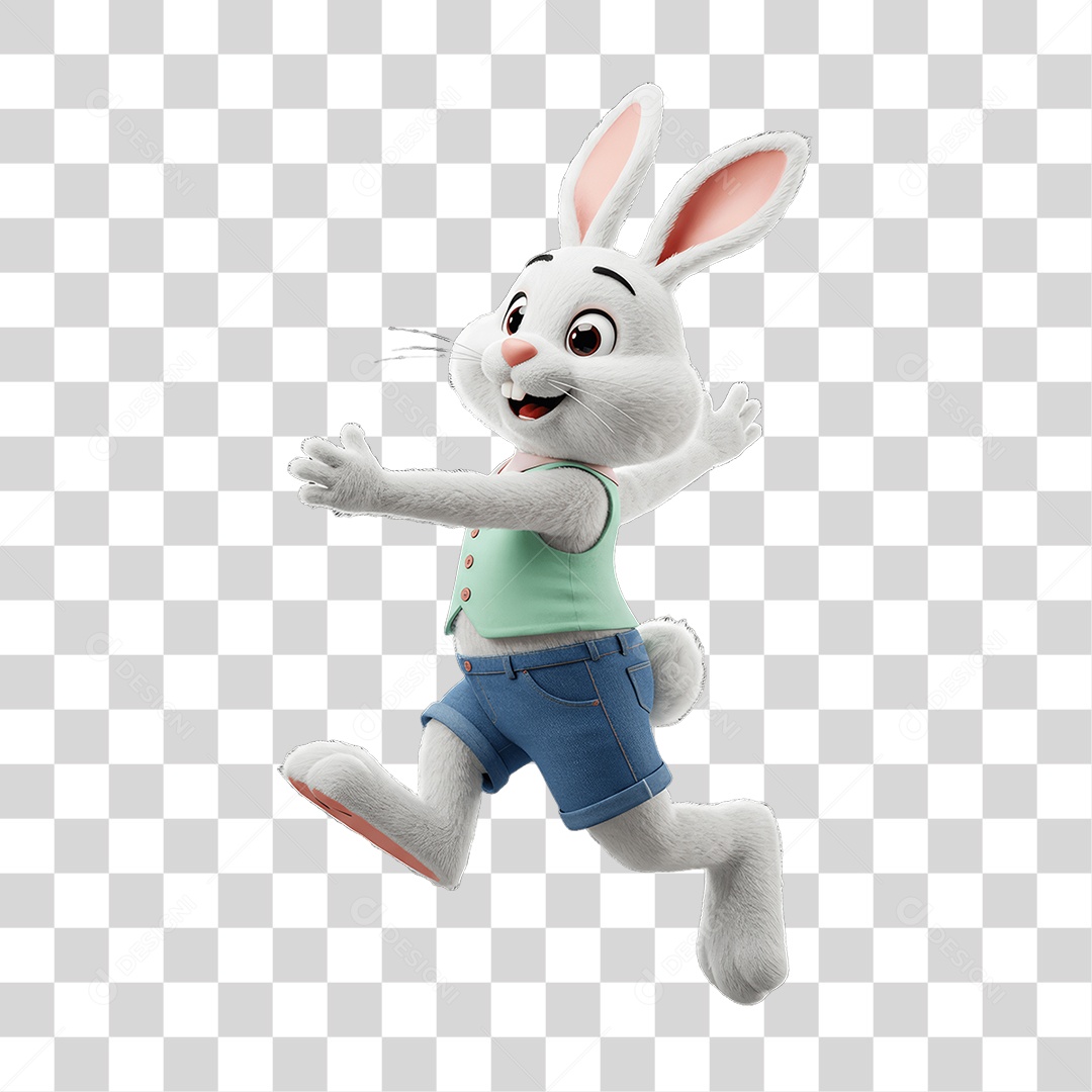 Coelho da Páscoa PNG Transparente
