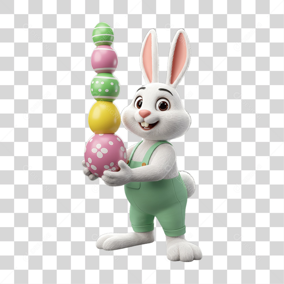Coelho da Páscoa PNG Transparente