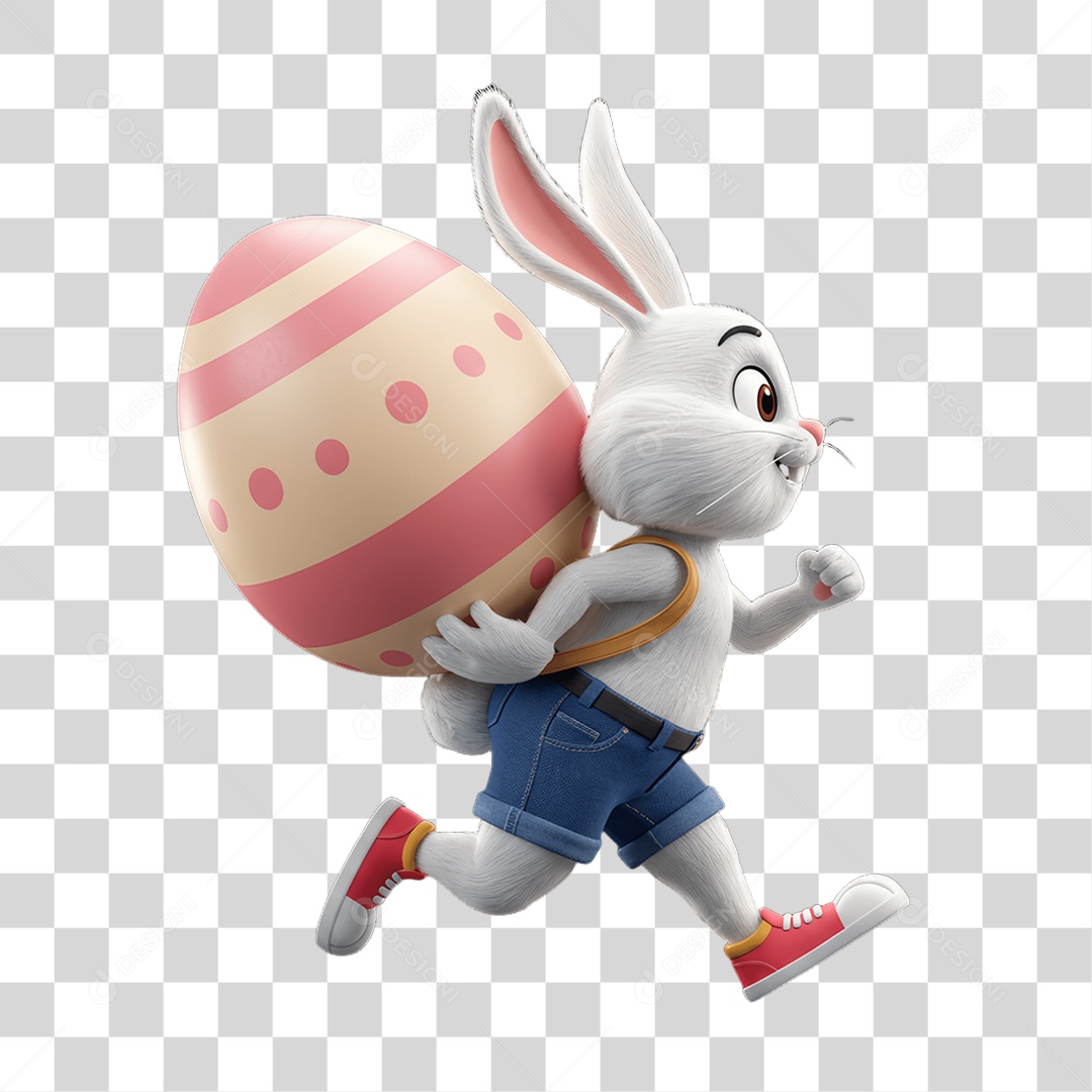 Coelho da Páscoa PNG Transparente