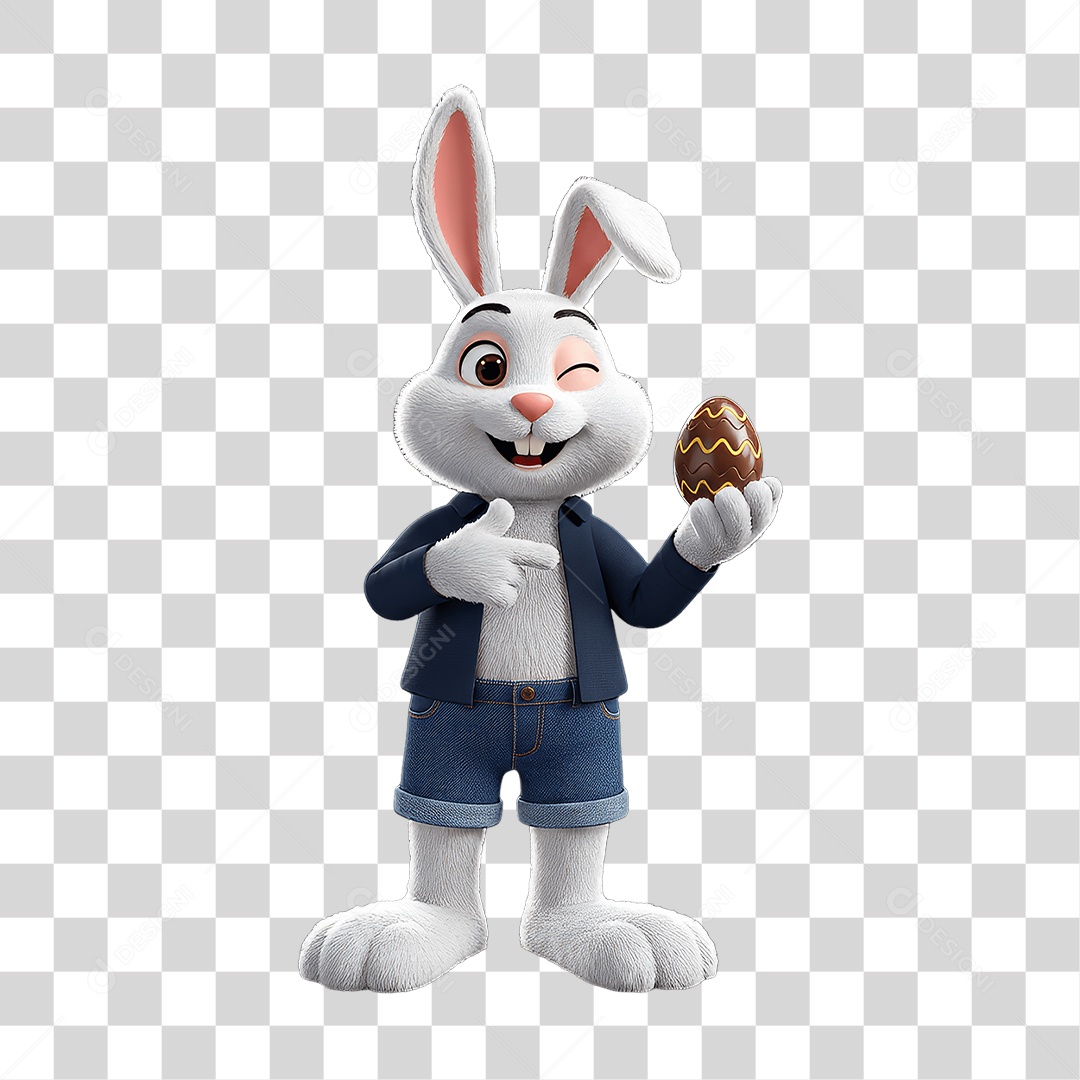 Coelho da Páscoa PNG Transparente