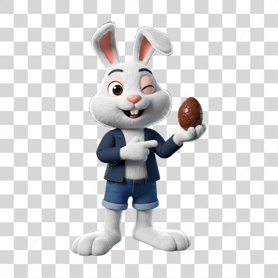 Coelho da Páscoa PNG Transparente