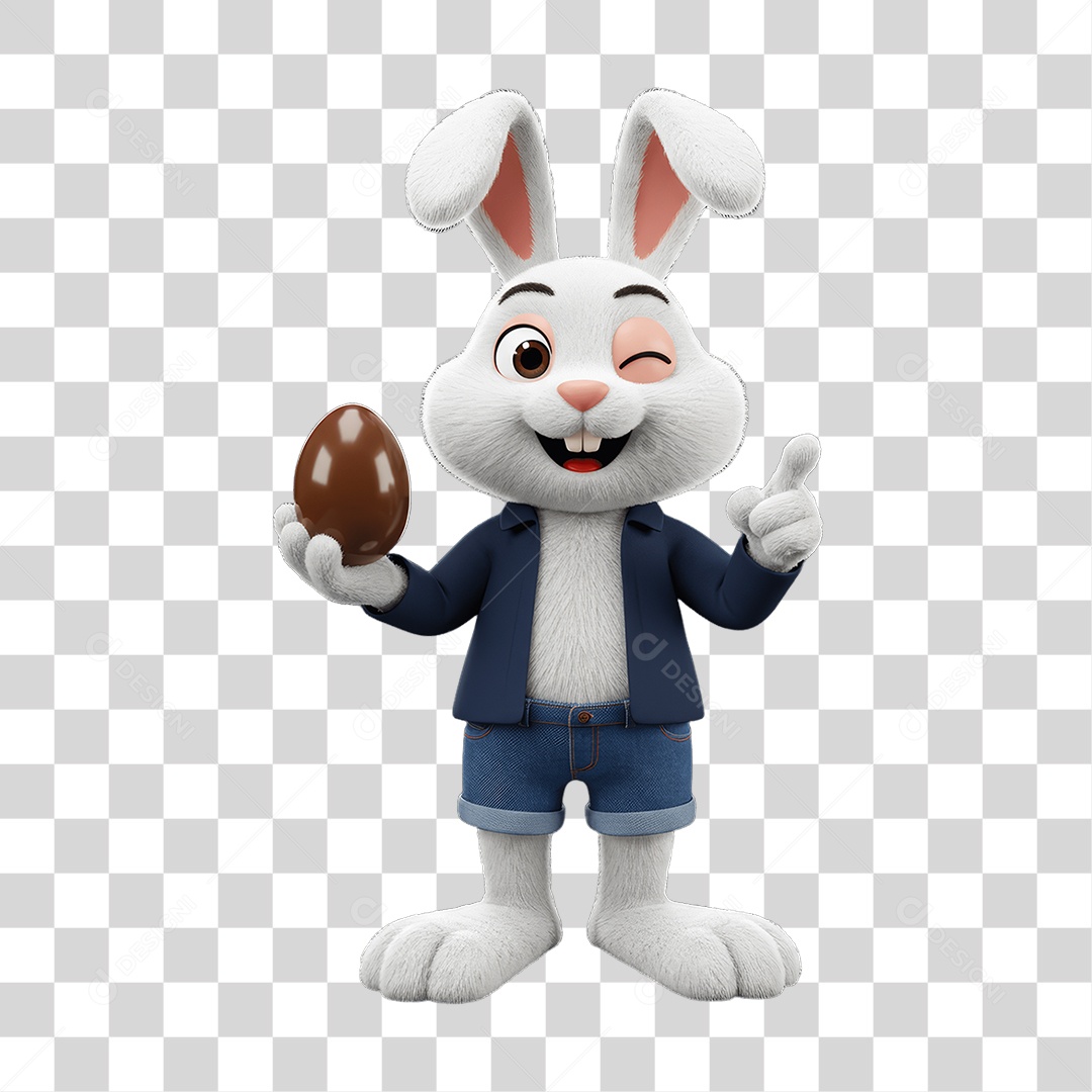 Coelho da Páscoa PNG Transparente