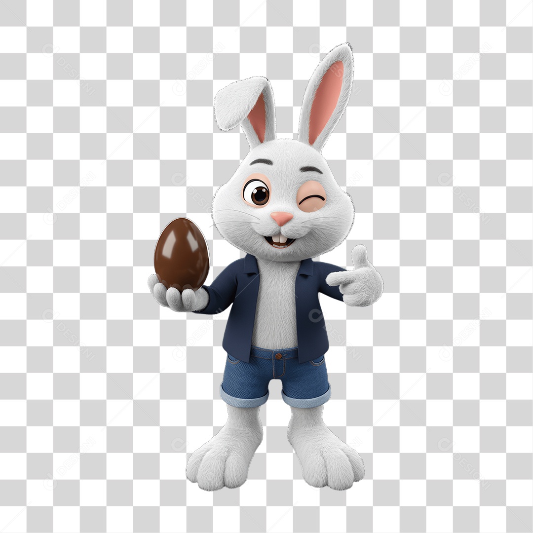 Coelho da Páscoa PNG Transparente
