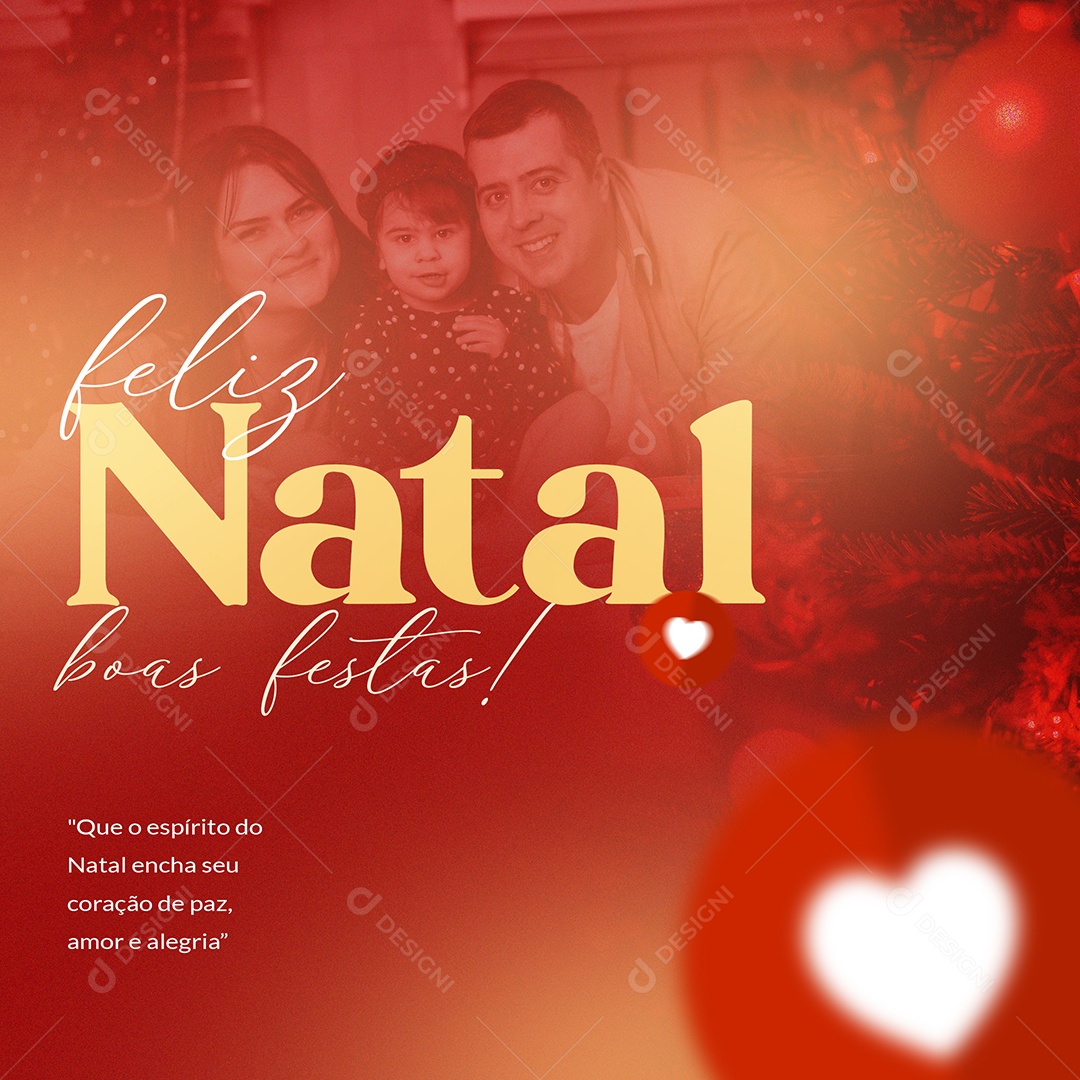 Motion Feliz Natal 25 de Dezembro Social Media After Effects Editavel